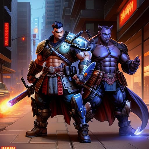 Shadowrun, Troll Street Samurai, Panther Assault Cannon, Manga