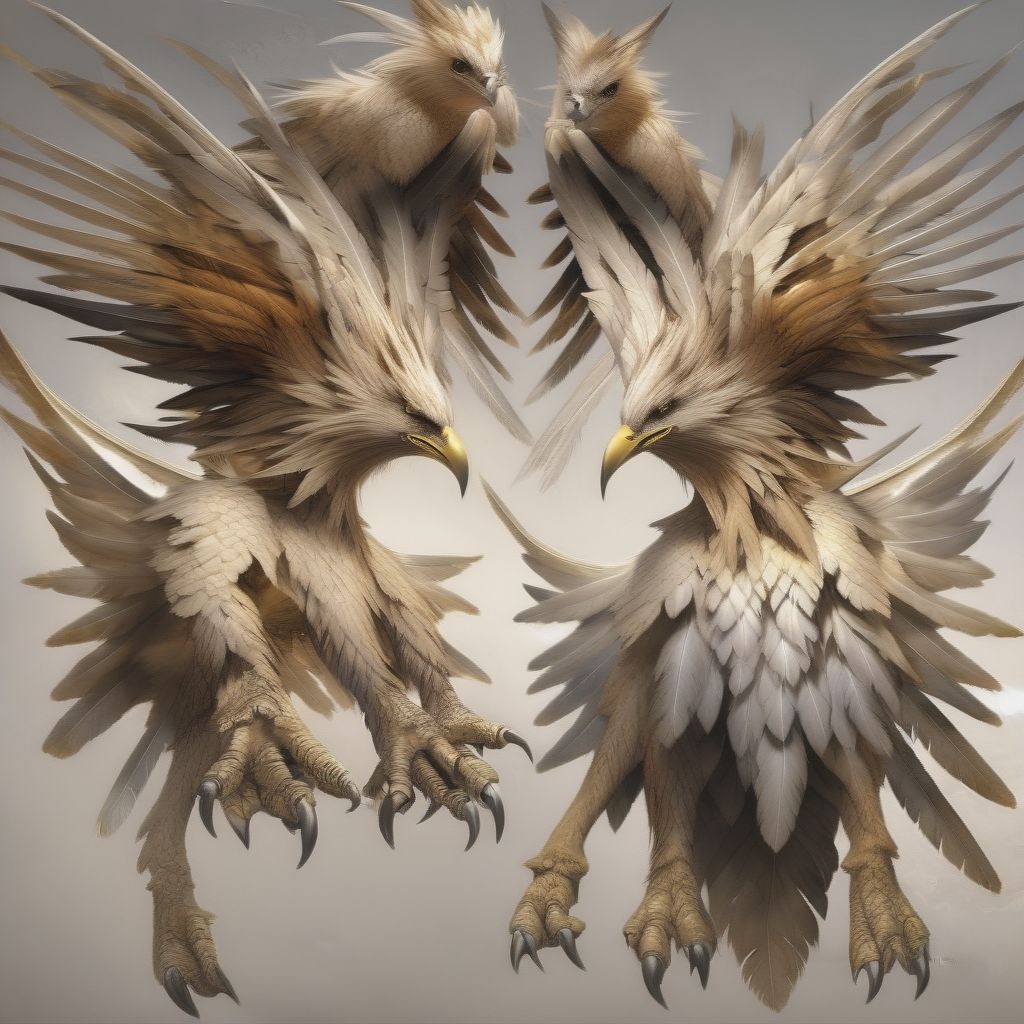 Griffin, Eagle Wings, Claws, Talons, Muscles