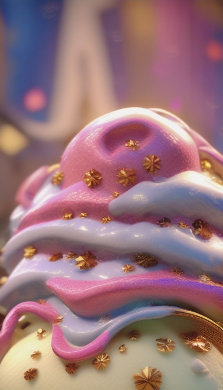 Gelato, Digital Painting, Full Vibrant Colors, Intricate Detailings, Highly Textures, Unreal Engine, Octane Rendering, 8K, Ultra High Definition, Semireali...