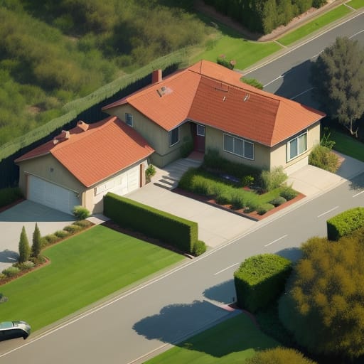 Los Angeles Suburban Neighborhood, House On A Hill That Overlooks The Valley, The House Is Set Up To Defend Against The Zombie Apocalypse, Cars Have Been P...