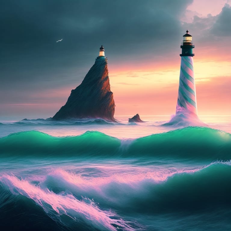 They Were Standing On A Wedge—shaped Promontory Stretching Far Into The Sea Waves. Or Was It The Ocean? A Sandbar Stretched To The Right, And A Lighthouse...
