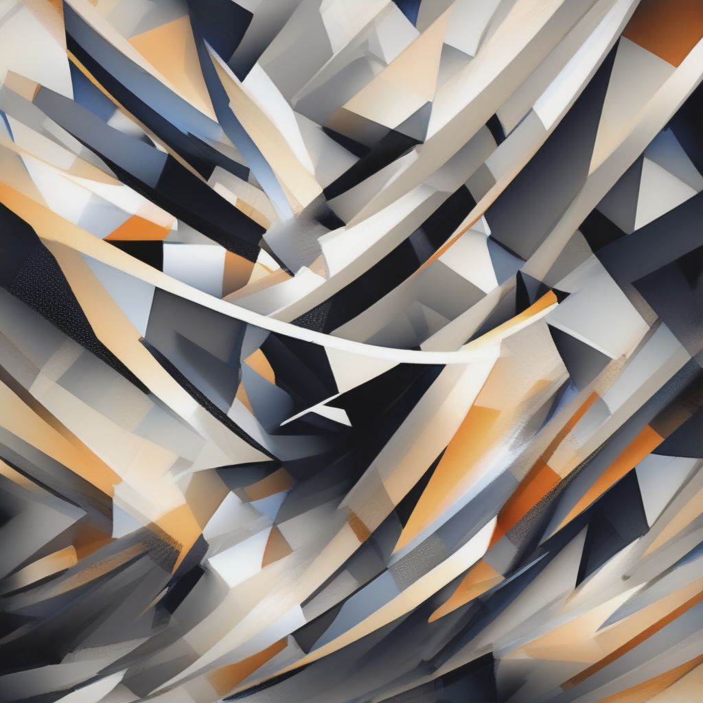 An Imaginative, Abstract Digital Art Painting Exploring Shapes, Intricate Patterns, In An Unusual Composition To Depict The Concept Of A "streight Angles"...