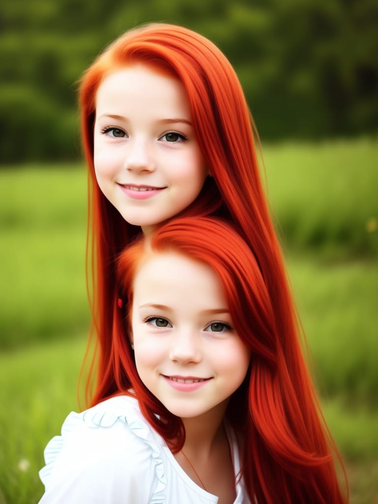 1girl Solo A Cute Young Woman With A Red Hair And Red Eyes, In A Cute Photo, A Cute Photo, Cute Photo, Cute Photo, Cute Photo, Cute Photo, Cute Photo, Cute...
