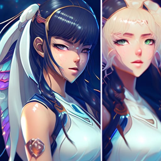 Create A High-quality Anime Cyberpunk Image Of An Attractive Female Character With White Skin Color, Bright Emotive Green Eyes, Age In Mid-20s, Attractive...
