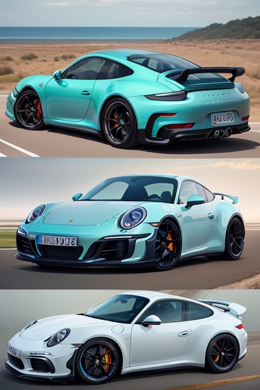 A Blue Sports Car With The Word Porsche On It, Porche, Porsche, Porsche Rsr, Porsche 911, Porsche 9 1 1, Octane Render ”, Octane Render”, Porsche 911 In Th...