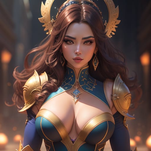 (masterpiece, 8K, Fantasy Art:1.3), Alluring Fantasy Woman, Skin-tight Attire, Flawless Physique, (seductive Expression:1.2), Epic And Exquisite Character...