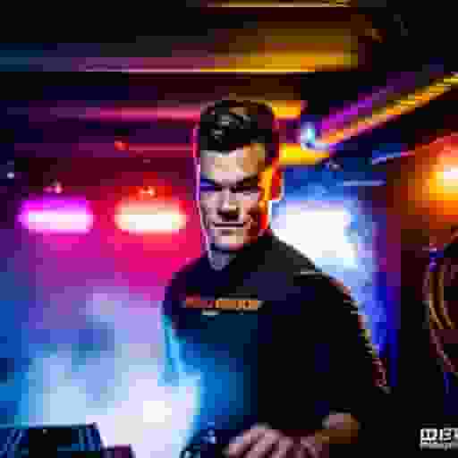 Alan Ritchson DJing in a Boiler Room set, GoPro HERO9 Black camera with GoPro Super Suit Dive Housing